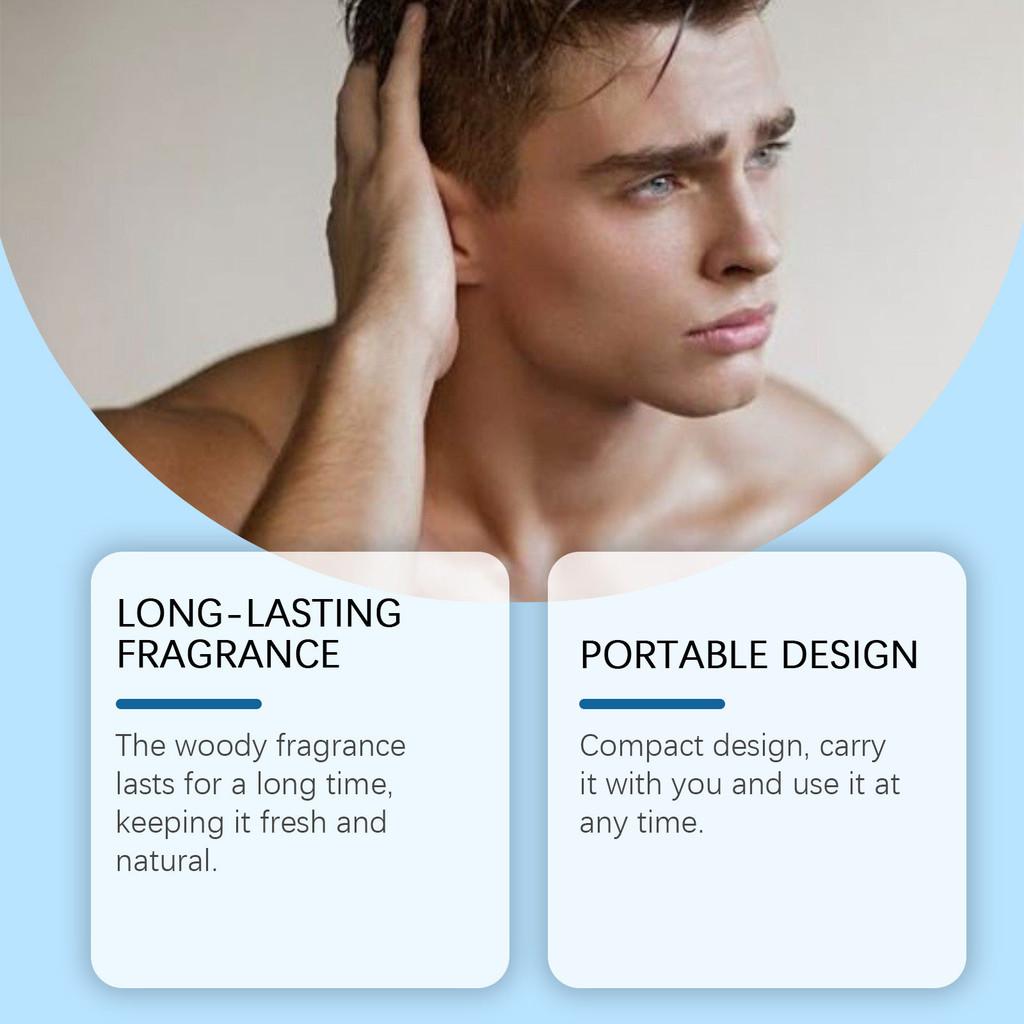 Премиальный мужской твердый парфюмерный бальзам Fresh для стойкого бодрящего аромата в портативной упаковке 10 г