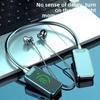 New Neck Bluetooth Headset Sports Super Long Standby Super Digital Display Card