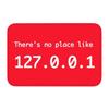 Mat Rug There Is No Place Like 127.0.0.1 Text Design Creative Entryway Decor Stylish Front Door Ornament