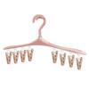 8/32Clamps Useful Multi-use Clothes Hanger Sock Racks Strong Load-bearing Long Lifespan Clothes Hangers
