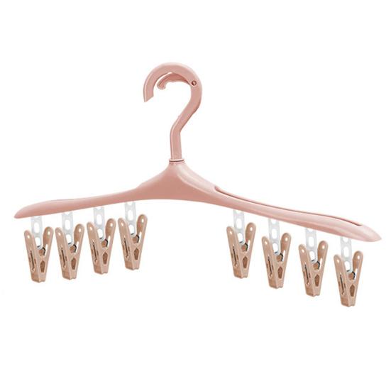 8/32Clamps Useful Multi-use Clothes Hanger Sock Racks Strong Load-bearing Long Lifespan Clothes Hangers