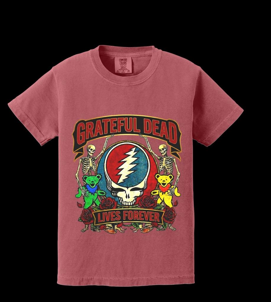 Grateful Dead, Vintage,Lives Forever Bears, Skeleton Retro Unisex And Adult Tees