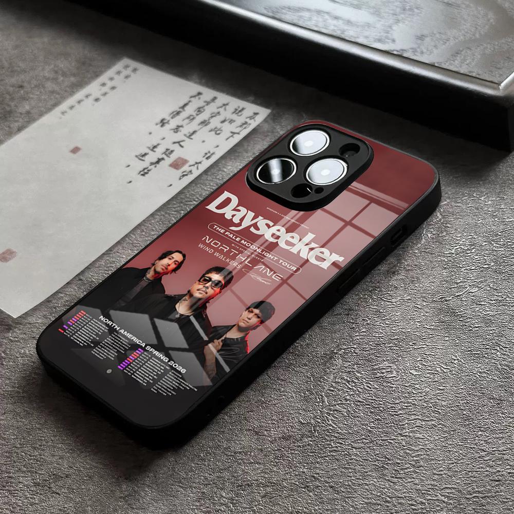 Чехол для телефона с ремешком Dayseeker для 17 Pro Max IPhone 16 Pro 15 12 11 13 Mini X XR XS 14 Plus SE Стеклянная крышка