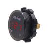 Automotive Digital Display Modified Voltmeter, Motorcycle Mounted, Waterproof LED Lens Display Instrument