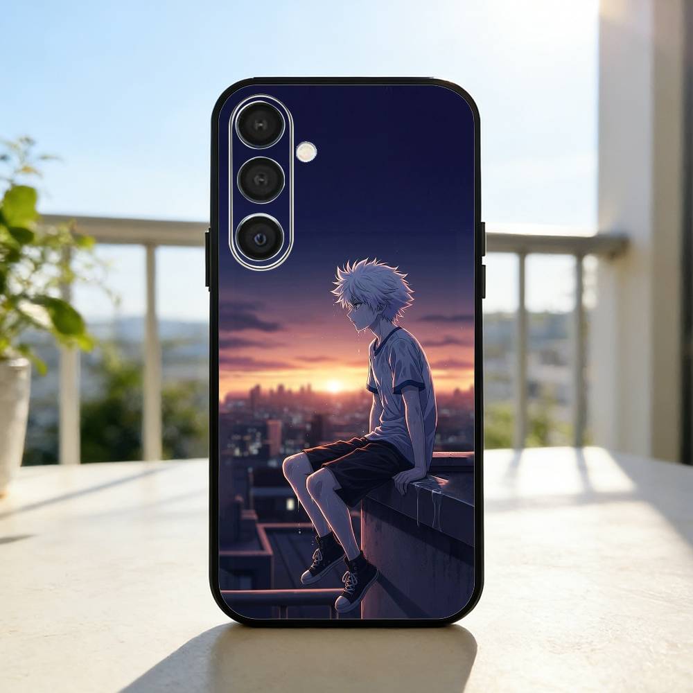 Hunter Cool K-Killua NEW Phone Case For Samsung A73,72,71,53,52,51,22,91,80, Soft Black Cover