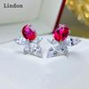 Lindon Fashion Copper Alloy Zircon Jewellery Drop Earrings For Women Wedding Party Gifts