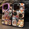 Мультяшный чехол для питомца-кошки для iPhone 17 Pro Max 15 11 13 14 Plus 12 Pro 16 Air Чехол для телефона