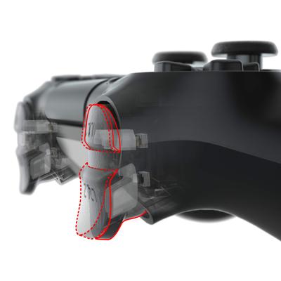 Комплект триггера eXtremeRate Clicky Hair для PlayStation 4 CUH ZCT2, наплечная кнопка, пользовательский триггер Flash Shot, стопор, гибкий кабель для PS4 Slim Pro
