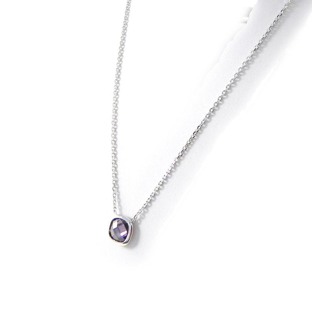 Les Trésors De Lily [E9834] - Серебряное ожерелье «Линда» с аметистом