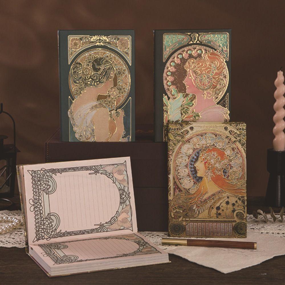 Oil Painting Series Notepad Retro Business Gift Fashion Diary Notebook