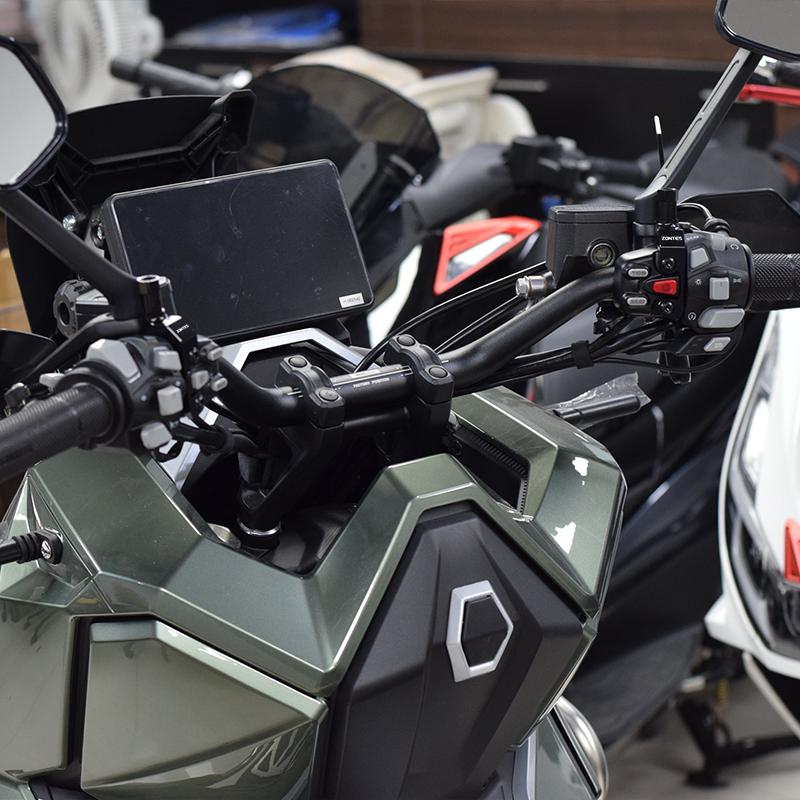 Chekis подходит для мотоциклов Zontes 350E/D/M 150D/M 310m, Код аксессуаров для модифицированного зеркала заднего вида, Адаптер рулевого переключателя зеркала заднего вида