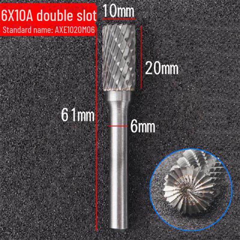 6mm Handle Tungsten Steel Grinding Head Carbide Rotary File for Polishing and Milling