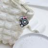 6 Color Option Miniature Camera Keychain Adorable Macaron Design Phone Lanyard Stylish Jewelry Charm For Backpacks