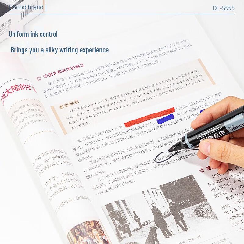 Deli S555 Dual-Tip Multi-Purpose Marker Pen