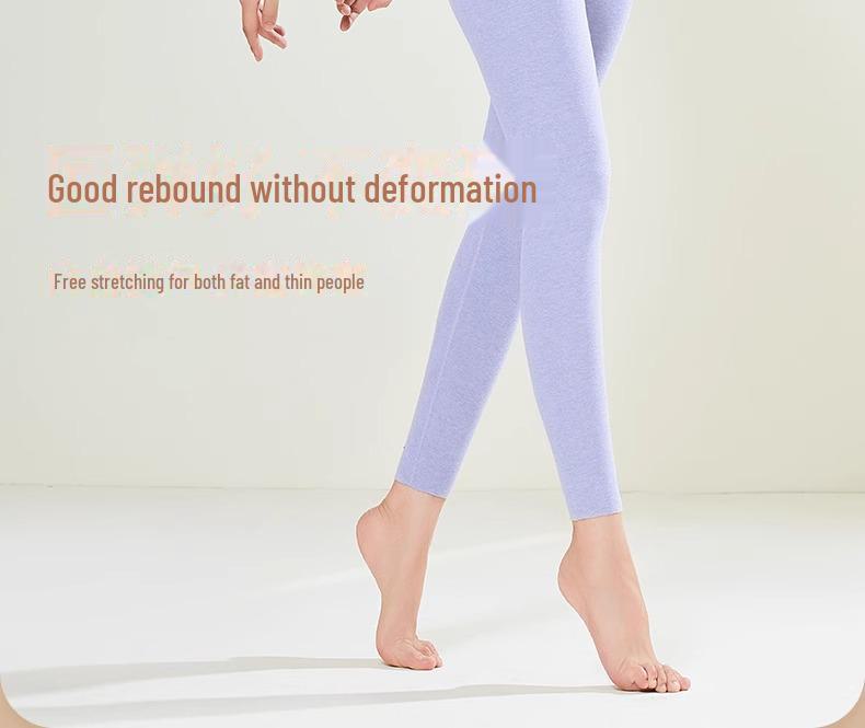 Women's Wool Silk Thermal Underwear Set - Seamless, Thickened, and Comfortable for Autumn/Winter (Top and Bottom).