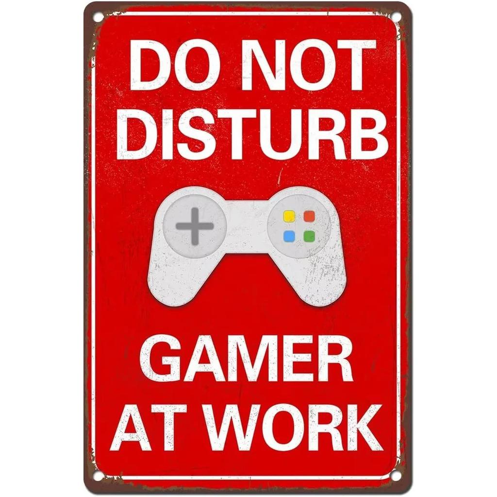 D Gaming Room Metal Tin Signs Welcome To The Game Room Poster Boy Bedroom Decor Iron Plate Youth Dormitory Wall Decoration P