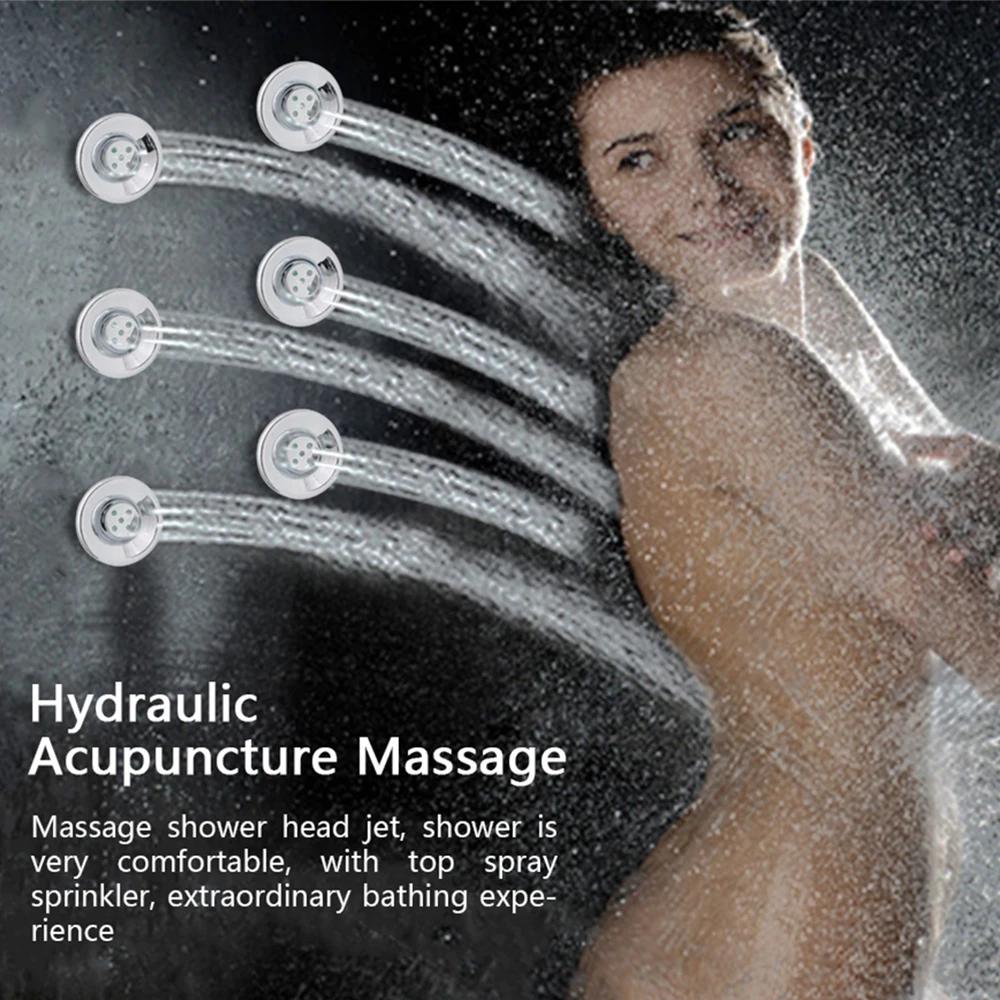 6 шт./лот Распылительная насадка Гидравлический Акупунктурный Массаж Водосберегающая душевая лейка Струи Душевая кабина Аксессуары для комнаты Ванная комната