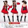 Womens Red Pirate Queen Costume Halloween Party Cosplay Caribbean Captain Outfit