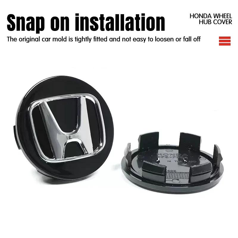 4pcs 69mm Car Wheel Center Hub Center Cap Rim Hub Dustproof Cover Emblemem For Honda Civic Accord Crider City XRV CRV HRV