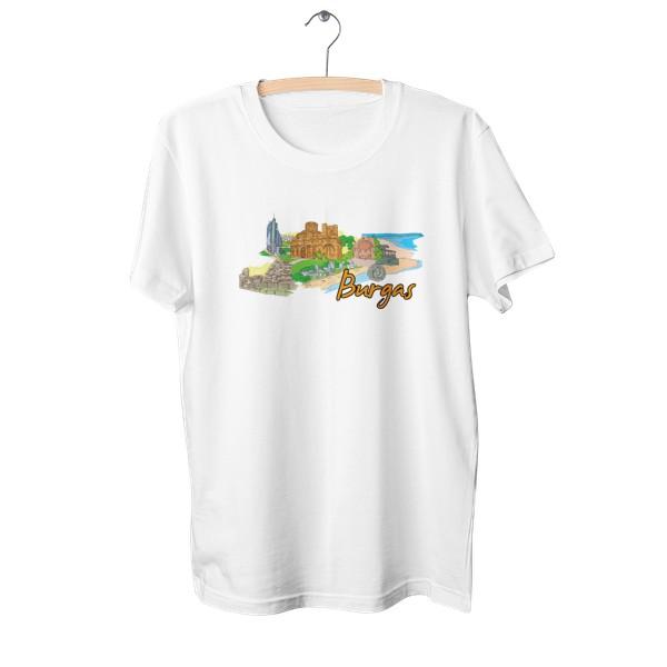 FEREDA, унисекс футболки с принтом города Бургас с короткими рукавами и круглым вырезом с рисунком, футболки для пар для мужчин и женщин, одинаковые футболки для пар