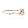 Brooch Temperament Women'S Crystal Large Pin Color Retaining Electroplated Rhinestone Brooch High-End Suit Accessories