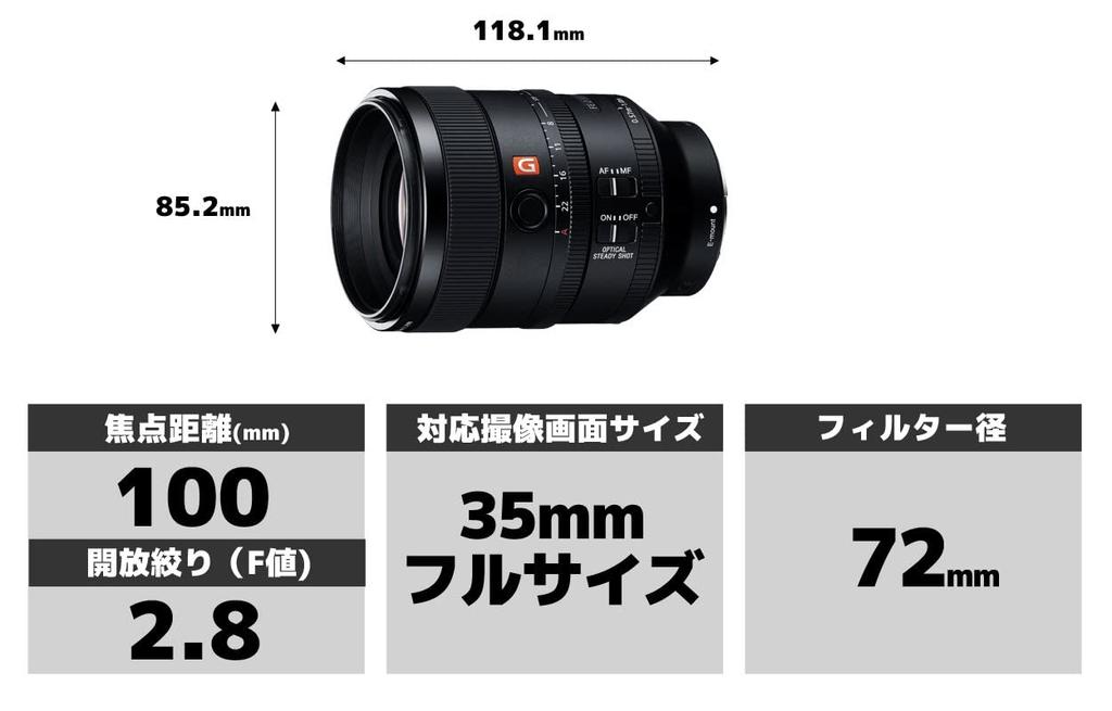 Sony Telephoto Single Focus Lens Full Size FE 100mm STF GM OSS G Master Genuine Lens for Digital Single Lens Camera SEL100F28GM F2.8 [E Mount]