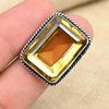 Fantastic Citrine Gemstone Solid 925 Sterling Silver Handmade Ring Jewelry All Size