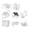Furniture Concealed USB Panel Socket Desktop Embedded Double USB Socket for Phone Charging Double USB Charging Interface