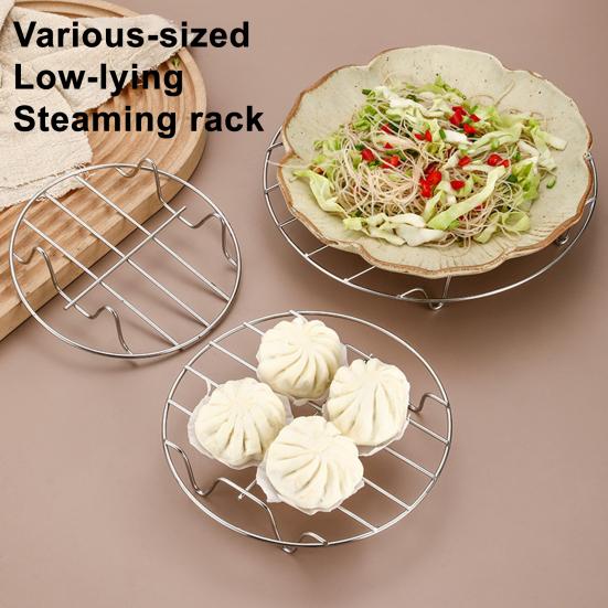 Пароварка для плиты для разогрева еды Принадлежность к кастрюле из нержавеющей стали Тренога Изолированная подставка для пара Лоток для хлеба Многофункциональный кухонный аксессуар