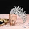 Металлические короны принца в корейском стиле, корона на бар-мицву, круглые тиары, ретро барочная хрустальная корона, королева