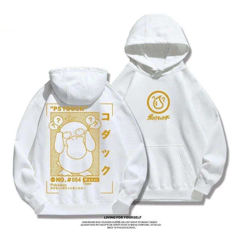 Anime Pikachu Snorlax New Sweatshirt Gengar Men Women Autumn Winter Hoodie Student Sweater Youth Cool Sports Jacket Coat