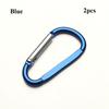 New Safety Equipment Buckle Keychain Alloy Carabiner Climbing Button Camping Hiking Hook