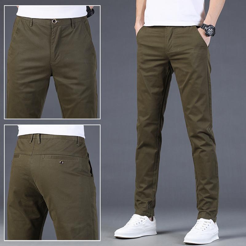 Spring Casual Pants Men's Slim-fit Feet Pants Fashion Korean Version of The Stretch All-match Men's Trousers