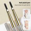 3Pcs Nail Art Brush Checker Nail Drawing Painting Line Brush Nail Art Tool Acrylic Painting Brushes Diy Design Manicure Tools