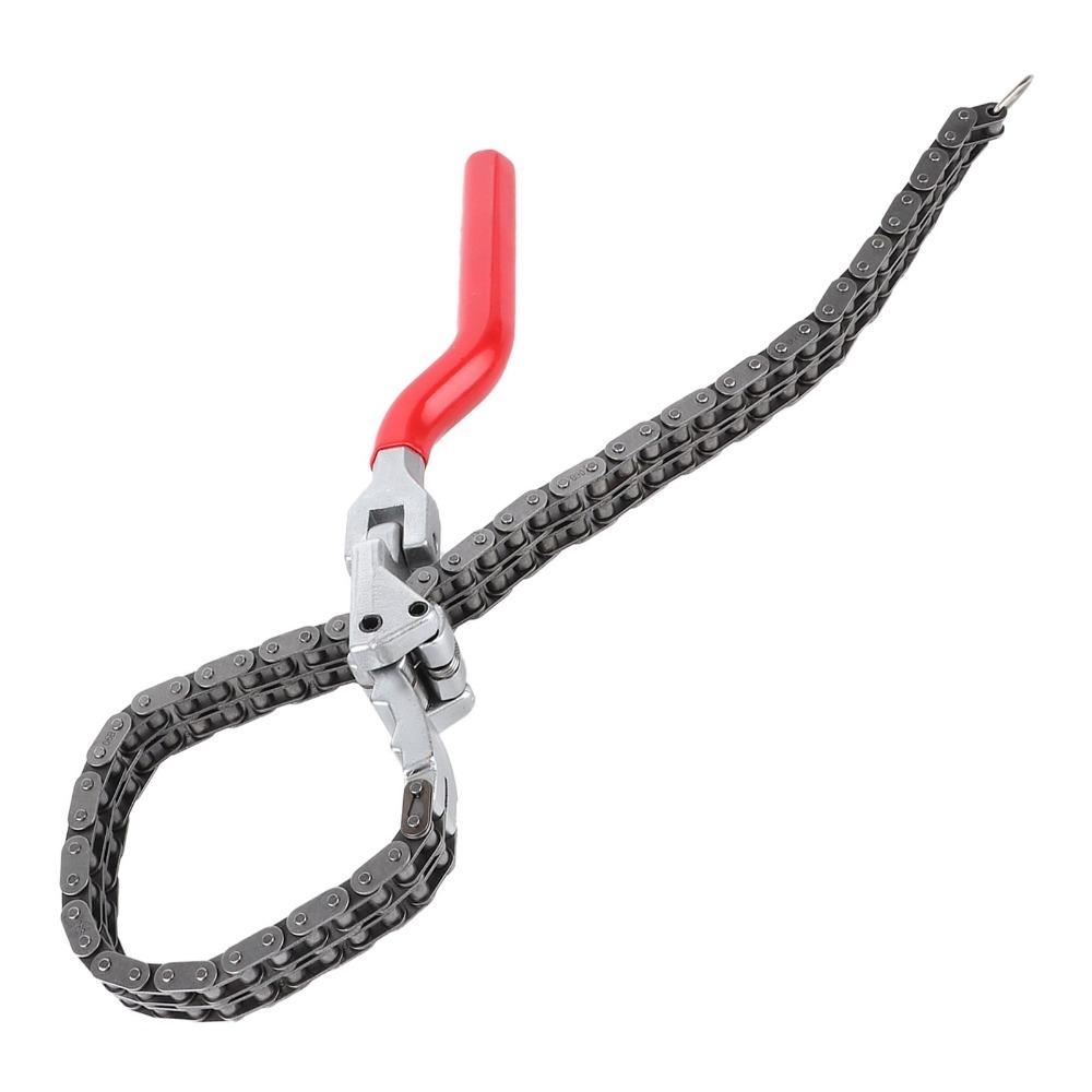 Chain Grip Chain Oil Filter Spanner Carbon Steel Oil Filter Removal Tool Oil Filter Removal