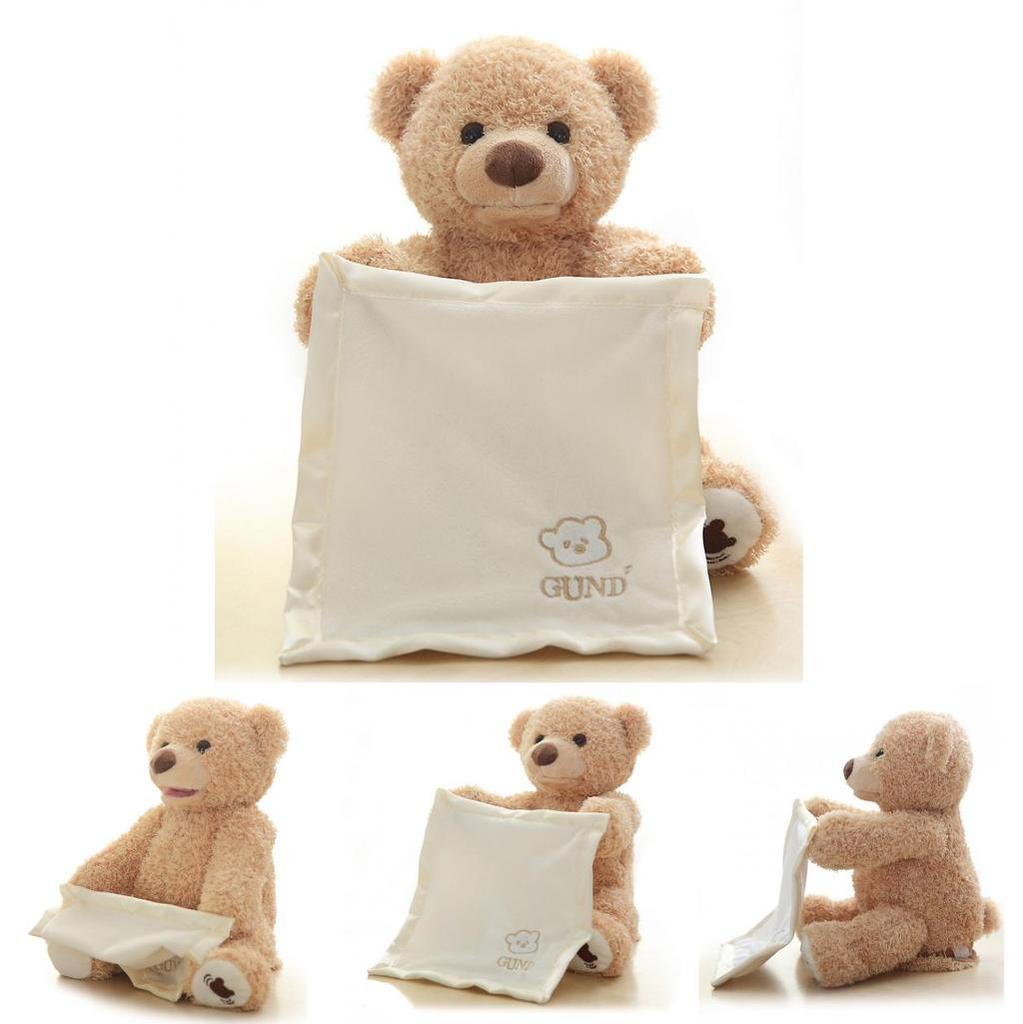 Funny Peek A Boo Teddy Bear Plush Blanket For Kids Perfect For Giggles And Playtime