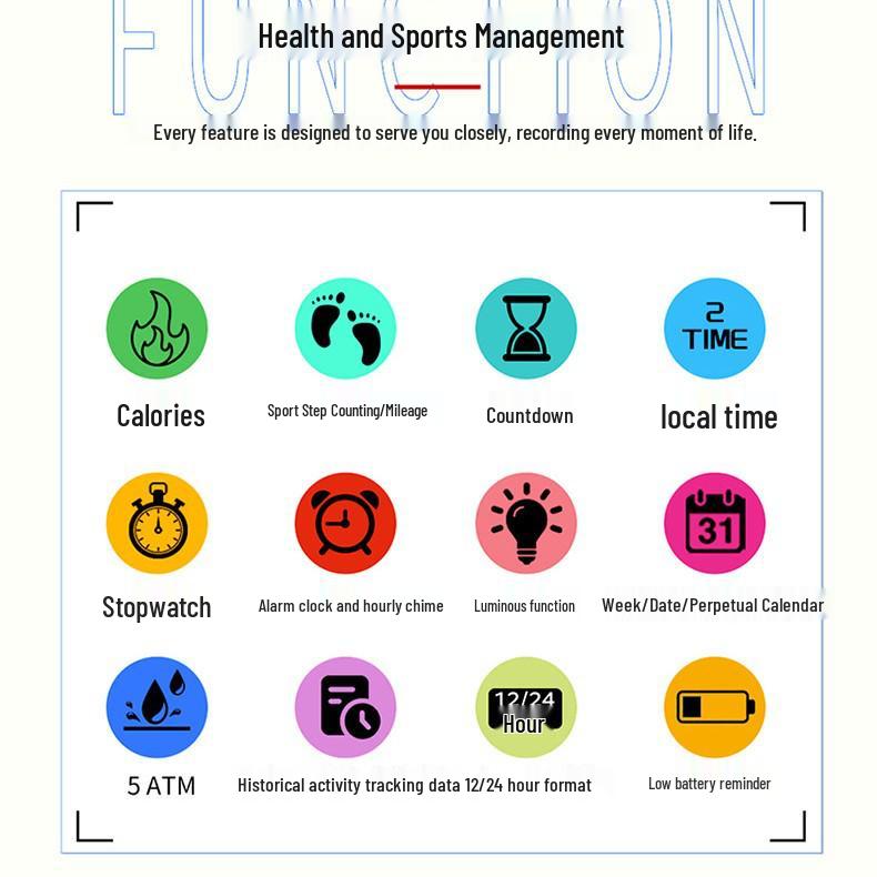 Универсальные спортивные часы SANDA: Вечный календарь, Будильник, Двойное время, Шагомер.