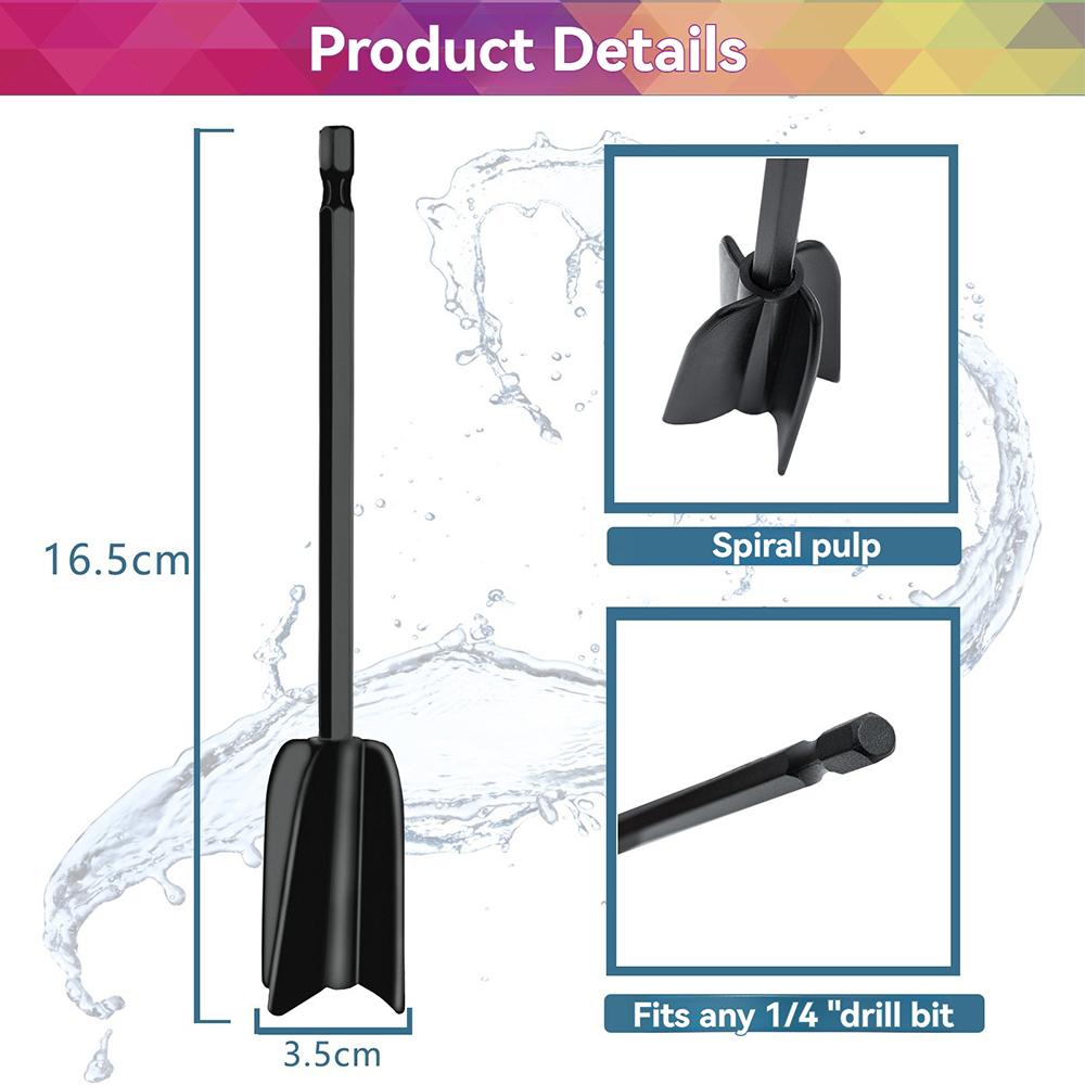 2 шт. Epoxy Mixing Stirring Rods Насадка-миксер для краски, шпатлевки, цемента с патроном для дрели для эпоксидной смолы, латексной, масляной краски
