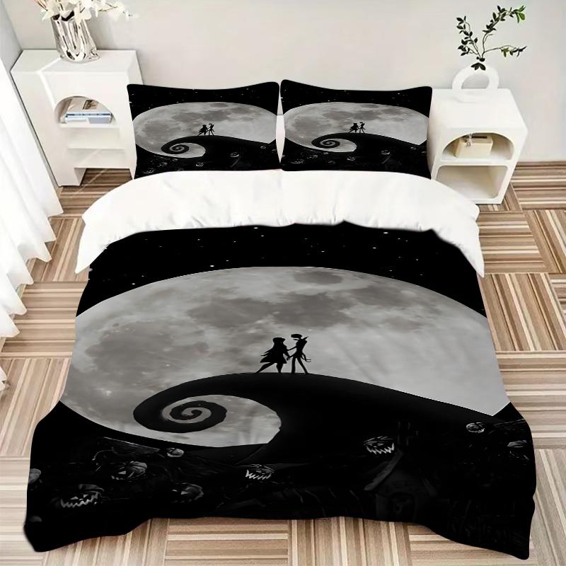 3Pcs Nightmare Before Christmas Bedding Sets For All Sizes New 3D Printed Bed Cover Comforter Duvet Cover Pillowcase Bedroom Decoration