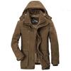 Men's Premium Quality Warm Jacket Military Parka Fur Lined Long Coat Hooded Winter Coat