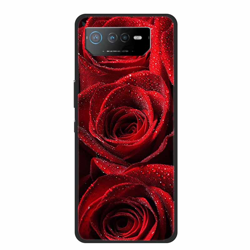 Чехол для телефона Asus ROG Phone 6D Ultimate Задняя крышка Черный ТПУ Силикон Мягкий Чехол Для Asus ROG Phone 6 Pro Чехол Phone6 Pro