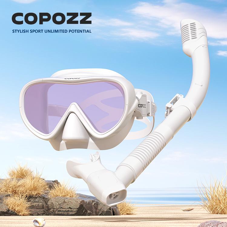 COPOZZ Новая маска для дайвинга Маска с полным обзором Маска для снорклинга под водой Набор для снорклинга Плавание Снорклинг HD Антизапотевание Профессиональное оборудование для дайвинга