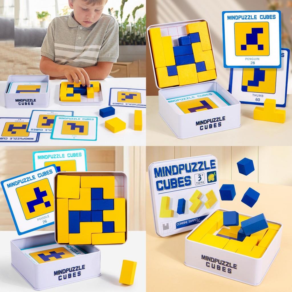 Children Wooden Puzzle Toys Blocks Logical Reasoning Fine Motor Gift Skills