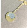 10pcs lot 304 stainless steel Round Dis With Hat gold steel color pendant necklace