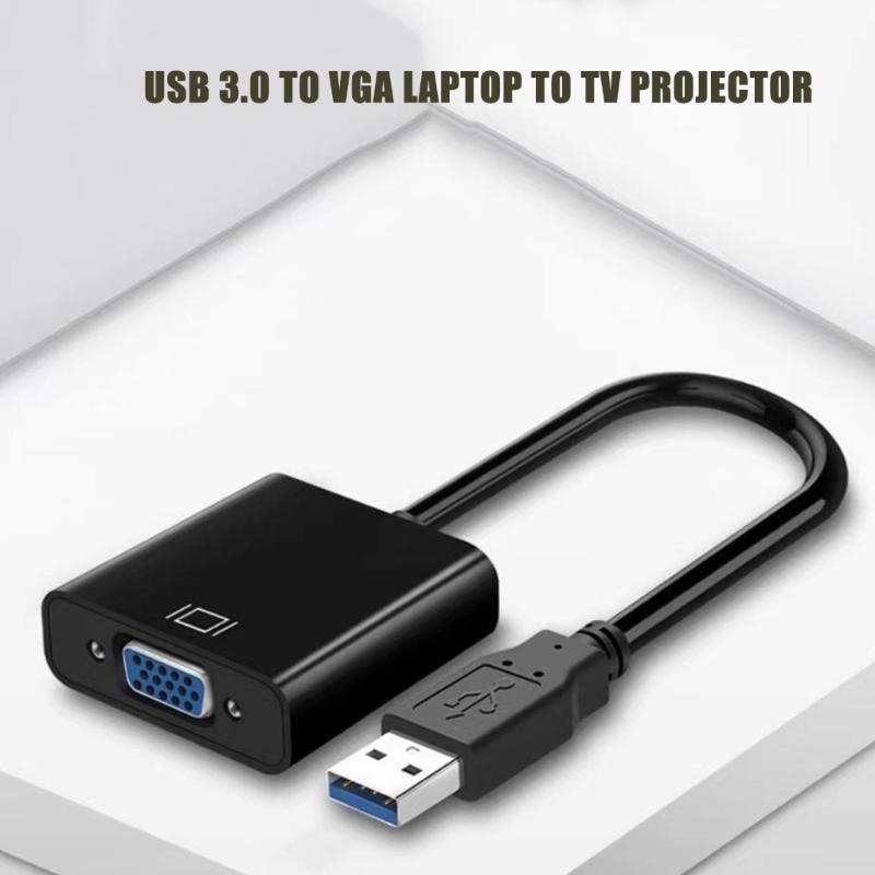 USB3.0 to VGA Video Display Adapter 1080P Multi Display Converter Video Cable for Projector Laptop Monitor PC TV