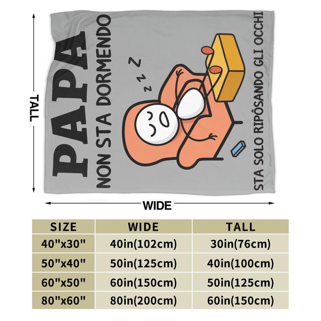 Grandpa Tv Sleeping Blanket  Super Warm Print Plush Throw Blanket For Couch Chair Decorative Flannel Bedspread Bed Cover