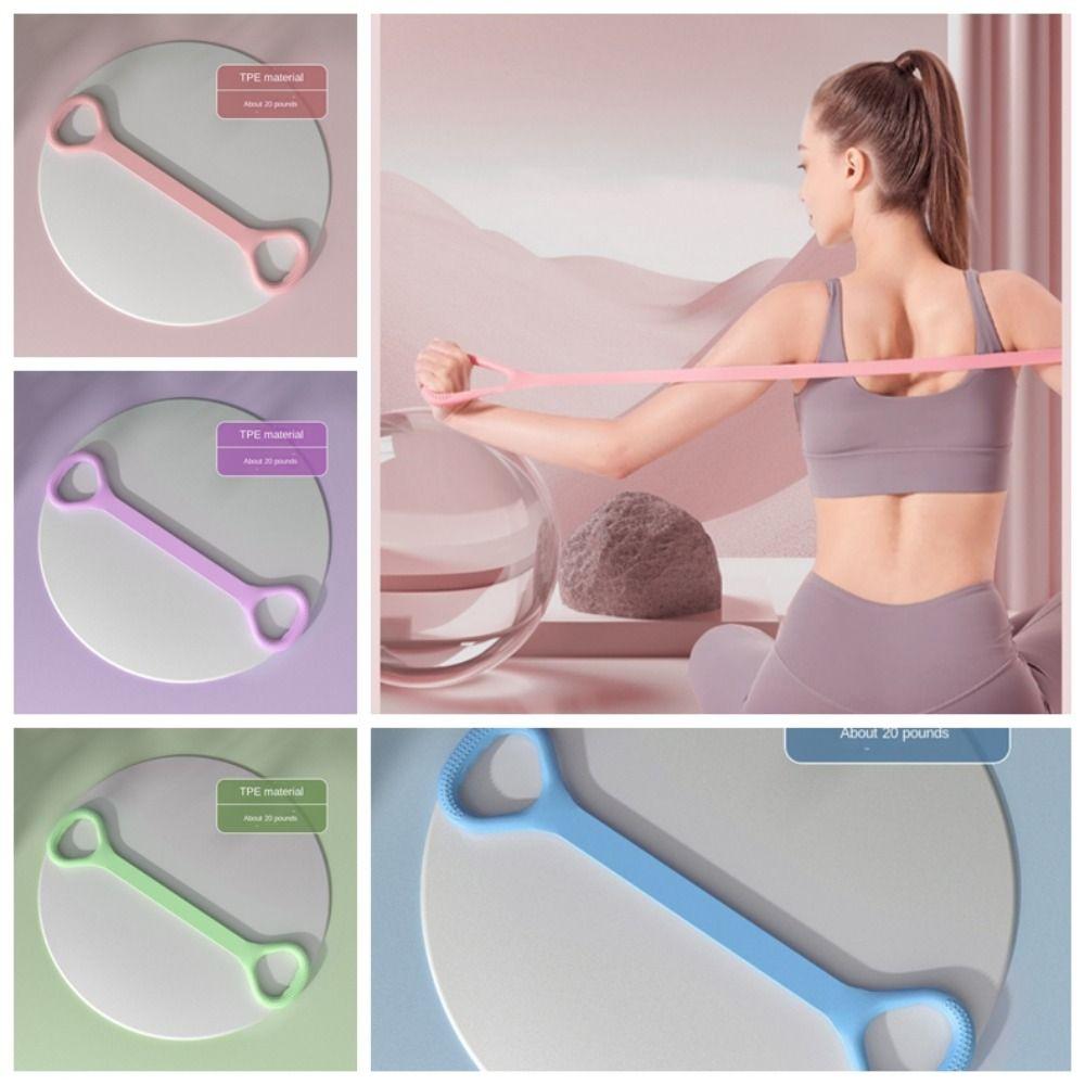 Muscle Stretching Yoga Elastic Band Tensile Tape Fitness Resistance Bands  Yoga