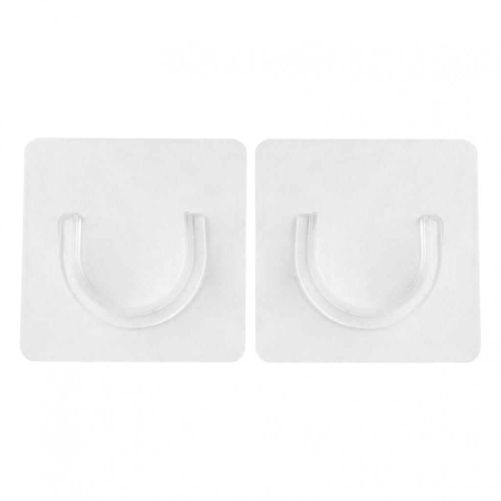 2× Shower Curtain Rod Holder Wall Mounted Shower Rods Holder Drill