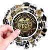 Набор из 50 водостойких декоративных наклеек «Сезон выпускных» «Выпускной карнавал»