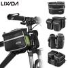 Lixada Cycling Bike Top Tube Bag with Rain Cover Waterproof Mountain Bicycle Front Frame Pannier